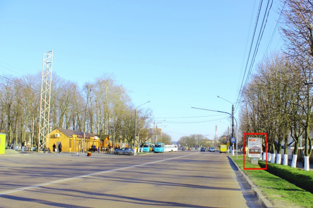 Сітілайт 1.2x1.8,  вул. Київський Шлях, 60,  навпроти центрального парку