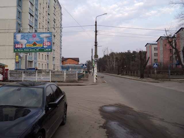 Щит 6x3,  Ирпень 05, ул. ак. Алиевой / ул. Грибоедова, напр. рынка, возле ноч. клуба "Заир"