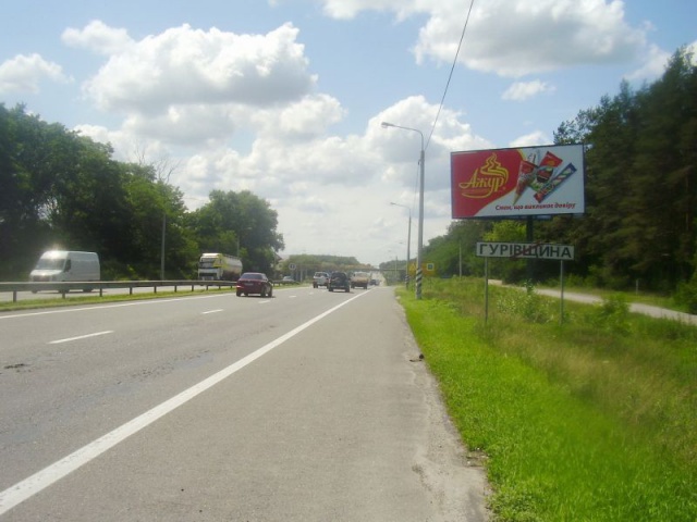 Щит 6x3,  с. Гурівщина, 34км + 800 праворуч