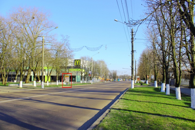 Сітілайт 1.2x1.8,  вул. Київський Шлях, біля центрального парку