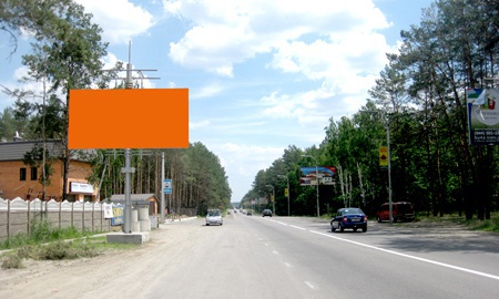 Щит 6x3,  ул. Шевченка, направление Буча-Киев, возле ресторана РИМ
