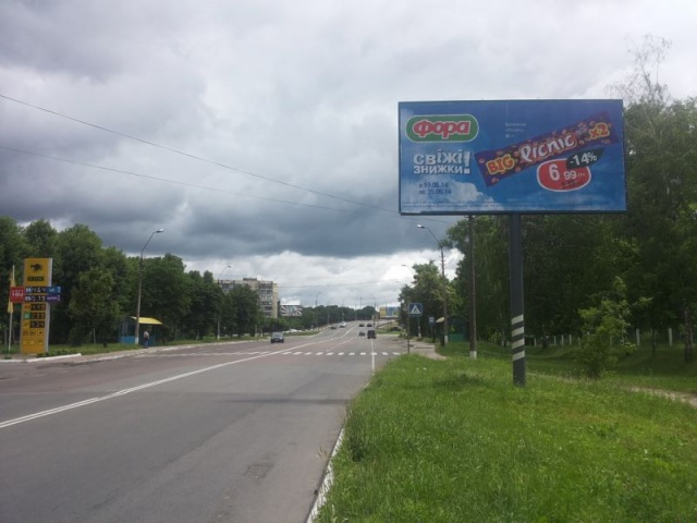 Щит 6x3,  г.Бровары, ул.Кирова, напротив 55, АЗС КЛО