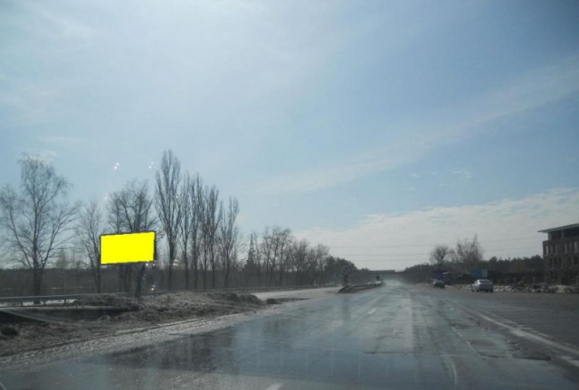 Щит 6x3, Одесская трасса, км 21+950 лево, офис "Капарол", АЗС "Лукойл", ресторан "Кинза", въезд в Виту - Почтовую со стороны Одессы, перед поворотом на Боярку Щит 6x3, Одесская трасса, км 21+950 лево, офис "Капарол", АЗС "Лукойл", ресторан "Кинза", въезд в Виту - Почтовую со стороны Одессы, перед поворотом на Боярку