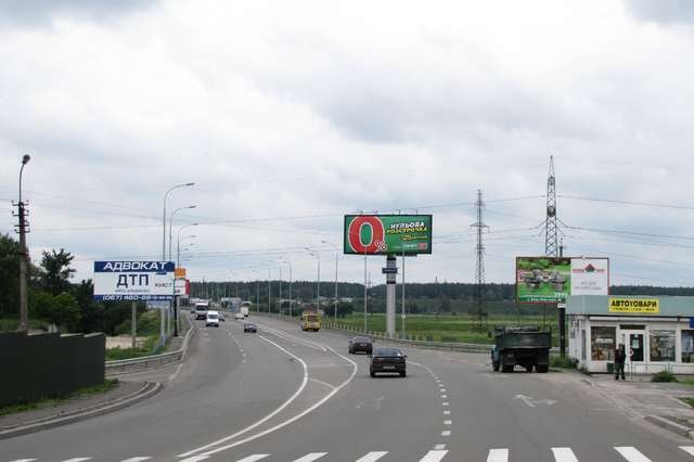 Суперборд 12x5,  Киев - Ковель 10км+000м от Киева (Гостомель) (в напр. Ирпеня)
