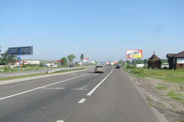Щит 6x3,  Киев - Обухов 10км + 100м до Киева (в напр. Киева (пов. на пос. Підгірці))