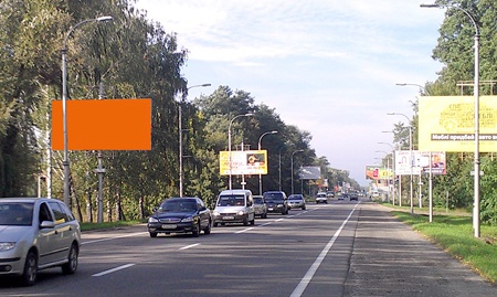 Щит 6x3,  ул. Новое шоссе, направление из Киева (перед ТЦ Модуль)