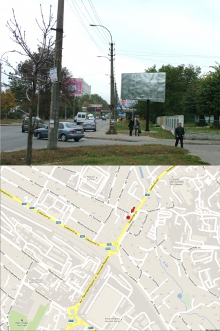 Щит 6x3,  вул. Київська 13,(перехрестя Калініна)